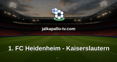 Bundesliga 2: 1. FC Heidenheim - Kaiserslautern