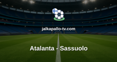 Serie A: Atalanta - Sassuolo