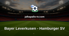 Bundesliga: Bayer Leverkusen - Hamburger SV