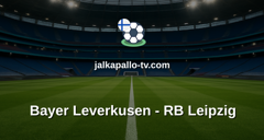 Bundesliga: Bayer Leverkusen - RB Leipzig