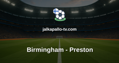 Championship: Birmingham - Preston