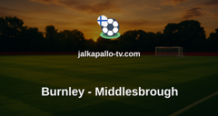 Championship: Burnley - Middlesbrough