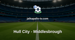 Championship: Hull City - Middlesbrough