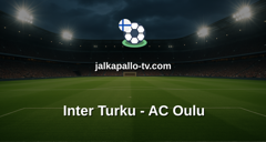 Veikkausliiga: Inter Turku - AC Oulu