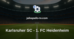 Bundesliga 2: Karlsruher SC - 1. FC Heidenheim
