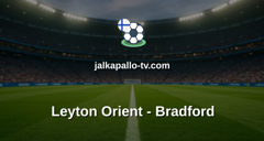 Englannin Liigacup: Leyton Orient - Bradford