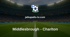 Championship: Middlesbrough - Charlton