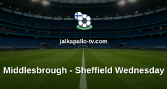 Championship: Middlesbrough - Sheffield Wednesday