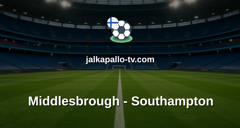Championship: Middlesbrough - Southampton