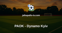 Eurooppa-liiga: PAOK - Dynamo Kyiv