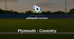 Englannin Liigacup: Plymouth - Coventry