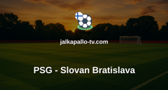 Champions League: PSG - Slovan Bratislava