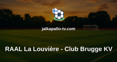 Jupiler Pro League: RAAL La Louvière - Club Brugge KV