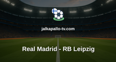 Champions League: Real Madrid - RB Leipzig