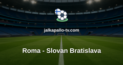Champions League: Roma - Slovan Bratislava