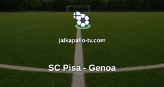 Serie A: SC Pisa - Genoa