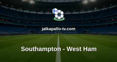 Englannin Liigacup: Southampton - West Ham