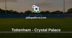 Valioliiga: Tottenham - Crystal Palace