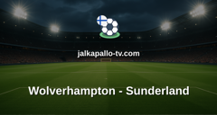 Valioliiga: Wolverhampton - Sunderland